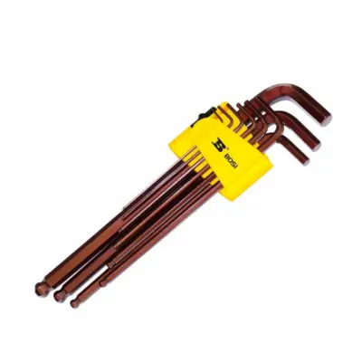 Bộ Lục Giác Đầu Bi Dài 9 Chi Tiết Hệ Mét 213×77 mm Bosi BS426094