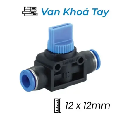 Van Khóa Tay Khí Nén Ø12 (12x12mm) CDC HVU 1212