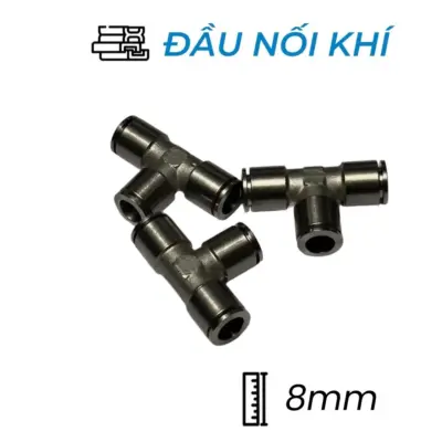 Đầu Nối Nhanh Khí Nén Đồng Chữ T Ø8mm CDC BUT 08