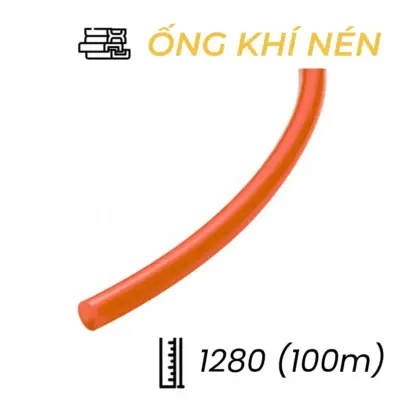 Dây Hơi Khí Nén PU Phi 12 Màu Đỏ OD12 x ID8 mm CDC PU 1280 (100m)