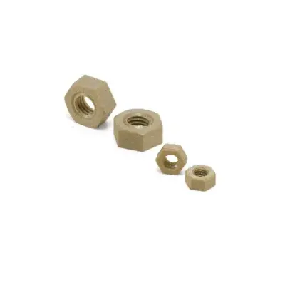 Tán Lục Giác Nhựa PEEK Màu Nâu MM6 NBK Dòng SPE-N