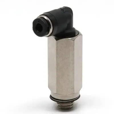 Đầu Nối Nhanh Khí Nén Dạng Cong 90° Ren Ngoài (Dài) Pisco PLL2-M5M