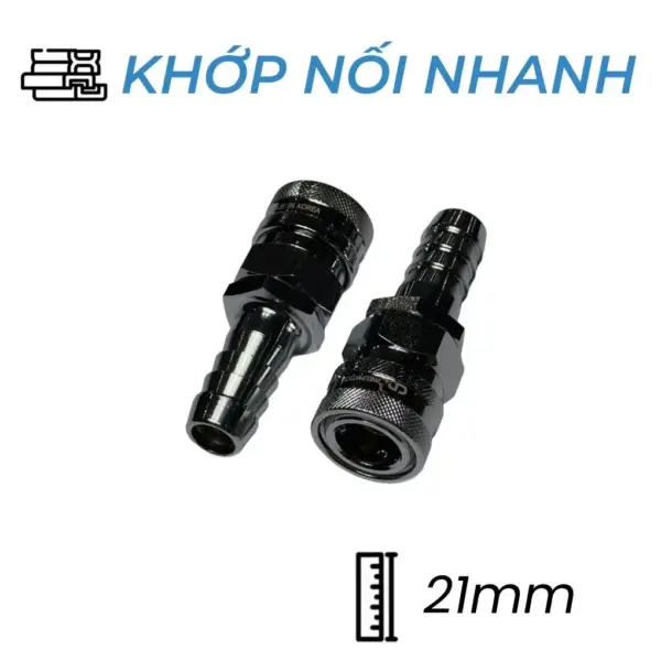 Khớp Nối Nhanh Khí Nén Bi Cái Đuôi Chuột 21mm CDC SH 600