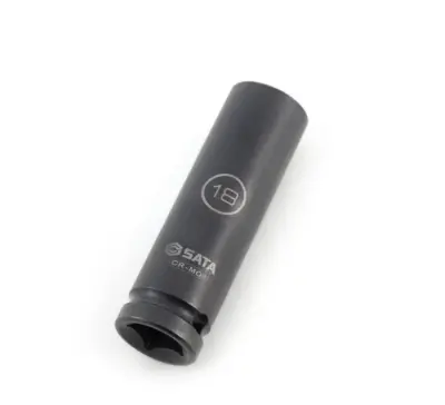 Đầu Tuýp Dài Lục Giác Đen 1/2″ Thành Mỏng 18mm Sata 34411T