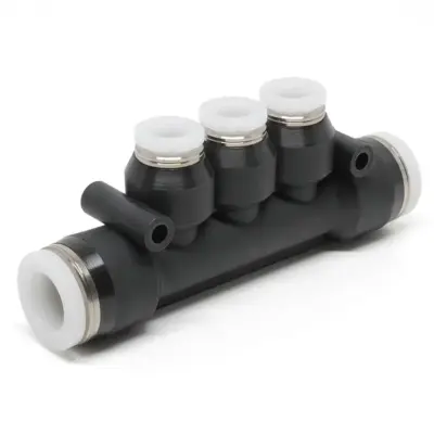 Đầu Nối Nhanh Khí Nén Chữ T 5 Ngã Dạng Nối Giảm Pisco PKG3/8-1/4-C