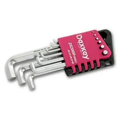 Bộ Cây Vặn Lục Giác Thường Ngắn 2 Đầu Cong 9 Chi Tiết 1.5-10mm Asahi DZS0910