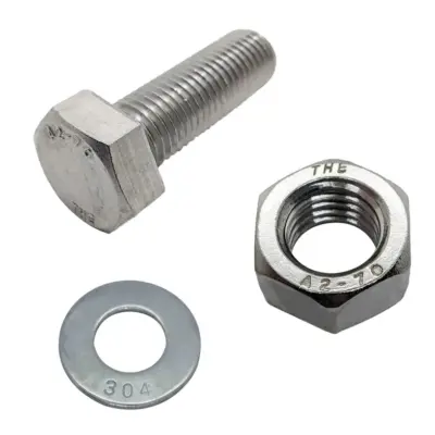 Bulong Inox 304 DIN933 M8x30 (1 Tán + 1 LĐP)