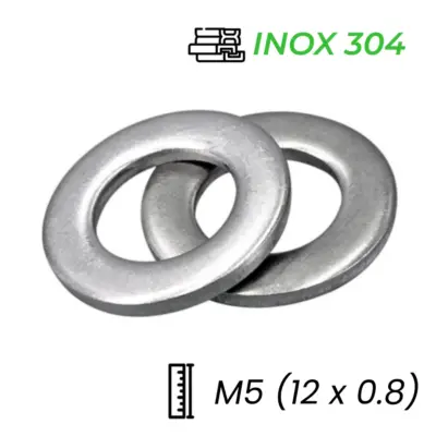 Lông Đền Phẳng Inox 304 JIS M5 (12×0.8)
