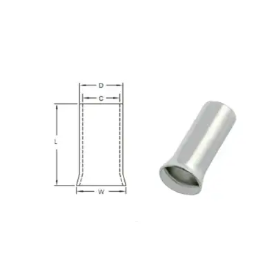 Cosse Pin Rỗng Trần 2.5mm KST EN2507