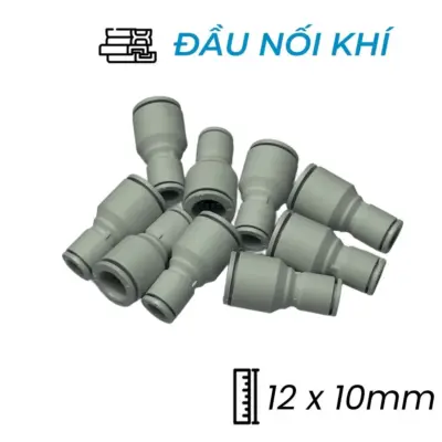 Đầu Nối Nhanh Khí Nén Giảm Ø12x10mm CDC MPG 1210-W (Màu Trắng)