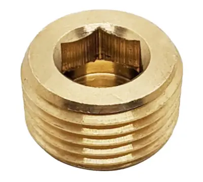 Ốc Nhét Nước Lục Giác Bằng Đồng Ren PT 3/4