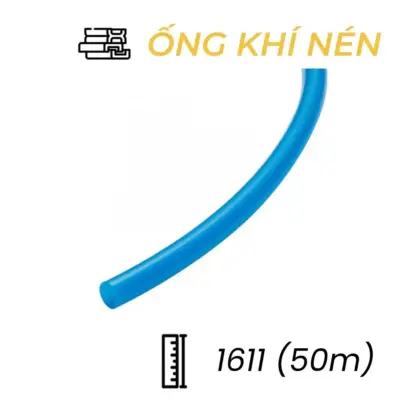 Dây Hơi Khí Nén PU Phi 16 Màu Xanh OD16 x ID11 mm CDC PU 1611 (50m)