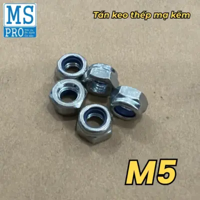 Tán Keo Thép Mạ Kẽm 4.8 DIN985 M5