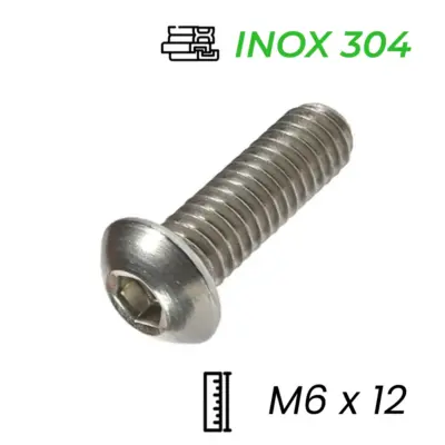 Lục Giác Chìm Mo Inox 304 ISO7380 M6x12