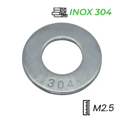 Lông Đền Phẳng Inox 304 DIN125 M2.5