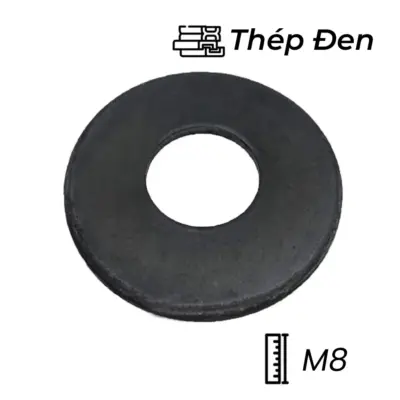 Lông Đền Phẳng Thép Đen DIN125 M8