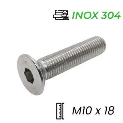 Lục Giác Chìm Col Inox 304 DIN7991 M10x18
