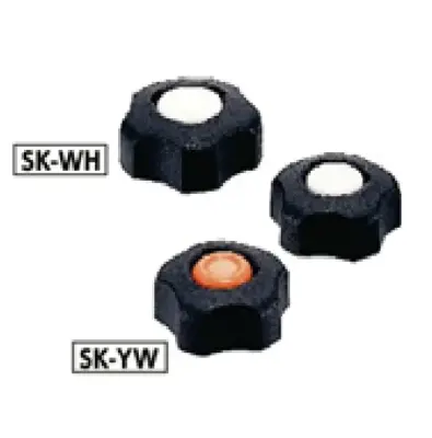 Núm Vặn Nhựa 5 Cánh Vàng OD43 NBK Dòng SK