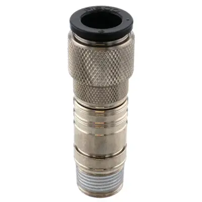Bộ Đầu Nối Nhanh Ống Dẫn Điều Khiển Nhiệt Độ Khuôn Đúc Dạng Thẳng, Có Van Tự Ngắt Pisco ASC10-1203