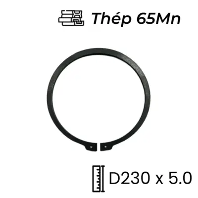Phe Gài Trục Thép 65Mn DIN471 D230x5.0
