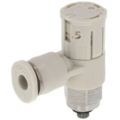 Van Tiết Lưu Khí Nén Loại Khóa Đẩy Có Hiển Thị Chỉ Số Pisco JSGC3-M3AW