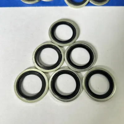 Lông Đền Dầu (Bonded Seal) Cao Su NBR D24 (ID24.7xOD32x2.0)