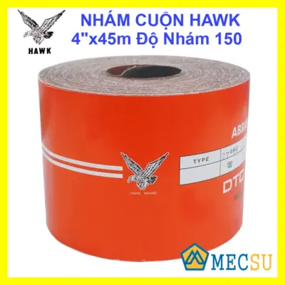 Nhám Cuộn Con Ó HAWK 4inch x 45m Độ Nhám 150