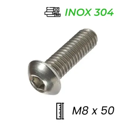Lục Giác Chìm Mo Inox 304 ISO7380 M8x50
