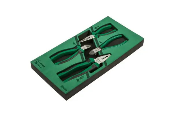 Bộ Kìm (Nhọn. Bằng. Cắt) Sata 4 Chi Tiết 09912A