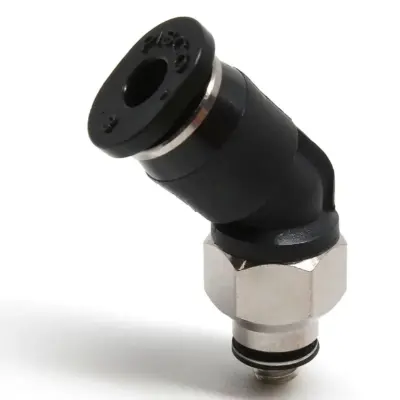 Đầu Nối Nhanh Khí Nén Dạng Cong 45° Ren Ngoài Pisco PLH3-M3M