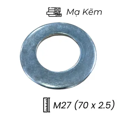 Lông Đền Phẳng Thép Mạ Kẽm M27 (70×2.5)