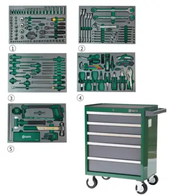 Tủ Đồ Nghề Đa Năng Có Bánh Xe Sata 176 Chi Tiết 09951