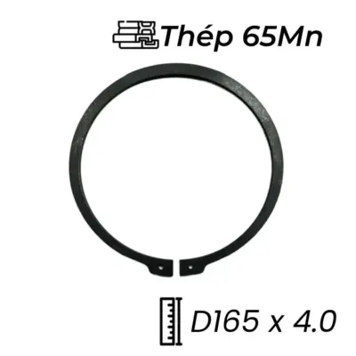 Phe Gài Trục Thép 65Mn DIN471 D165x4.0