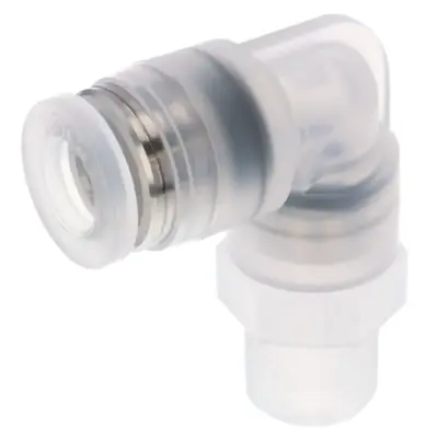 Đầu Nối Nhanh Khí Nén Dạng Cong 90° Ren Ngoài Pisco PPL4-01-F-TP
