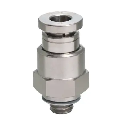 Đầu Nối Nhanh Khí Nén Dạng Thẳng Thân Lục Giác Ren Ngoài Pisco KC4-M5-1-F