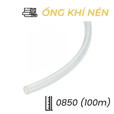 Dây Hơi Khí Nén EPU Phi 8 Màu Trong Suốt OD8 x ID5 mm CDC EPU 0850 (100m)