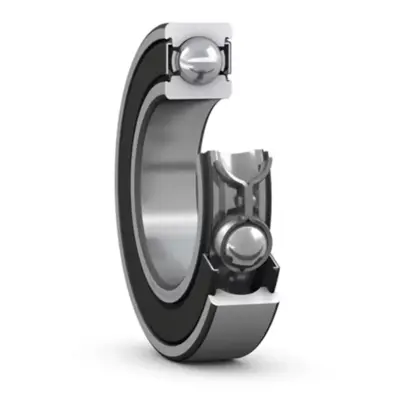Vòng Bi Cầu Rãnh Sâu SKF 6300-2RSH (10x35x11) Phốt Cao Su NBR Tiếp Xúc (Hai Bên)
