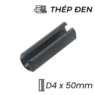 Chốt Ống DIN1481 Thép 65Mn Đen D4x50mm (50Cái/Bịch)