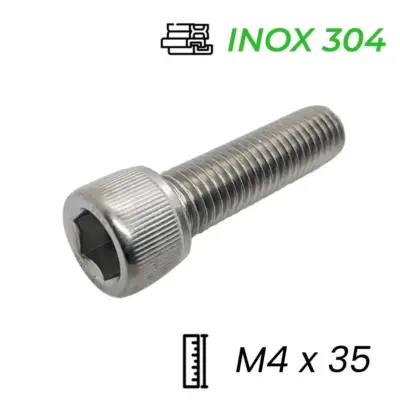Lục Giác Chìm Đầu Trụ Inox 304 DIN912 M4x35
