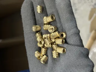 Brass Flange Nut Insert M5x1.5D