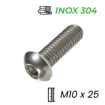 Lục Giác Chìm Mo Inox 304 ISO7380 M10x25