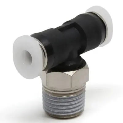 Đầu Nối Nhanh Khí Nén Dạng Chữ T Ren Ngoài Pisco PB1/8-01M