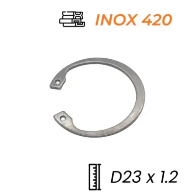 Phe Gài Lỗ Inox 420 DIN472 D23x1.2