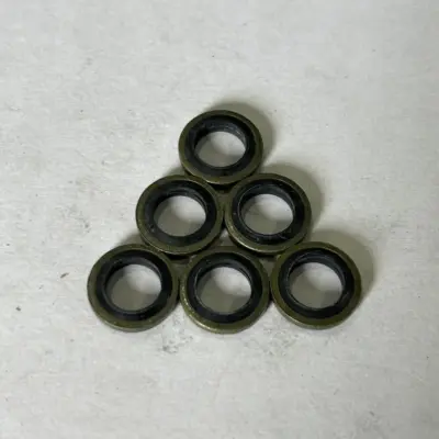Lông Đền Dầu (Bonded Seal) Cao Su NBR D8 (ID8.4xOD14x2.0)