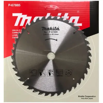 Lưỡi Cưa Gỗ Makita 255×25.4×2.6mm 40T P-67885