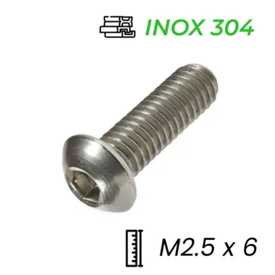 Lục Giác Chìm Mo Inox 304 ISO7380 M2.5×6