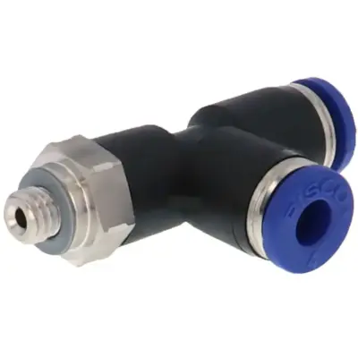 Đầu Nối Nhanh Khí Nén Dạng Chữ T Ren Ngoài Pisco PD6-M6SUS