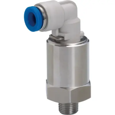 Đầu Nối Nhanh Khí Nén Dạng Cong 90° Ren Ngoài Có Khớp Xoay Pisco RAL3/8-N2SUS-F-TP