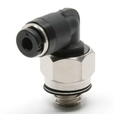 Đầu Nối Nhanh Khí Nén Dạng Cong 90° Ren Ngoài Pisco PL180-M5MW