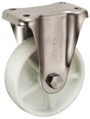 Bánh Xe Nylon Càng Inox Cố Định Không Phanh D150 UKAI PBDKA-150